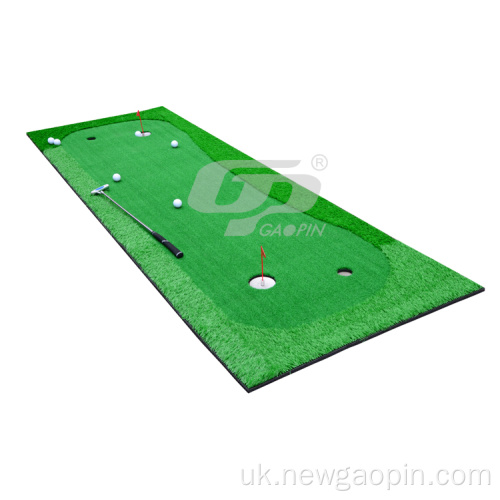 Синтетична трава гольф покласти зелений з гольф прапор